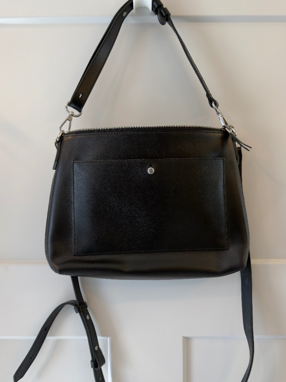 Madewell Black Transport Shoulder Crossbody Bag